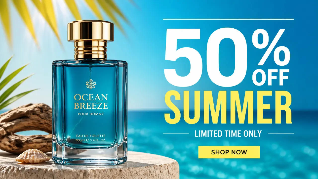 Square social-ad creative with bold in-image headline text over a product. AI image generated with GPT Image 2 on RenderKind.